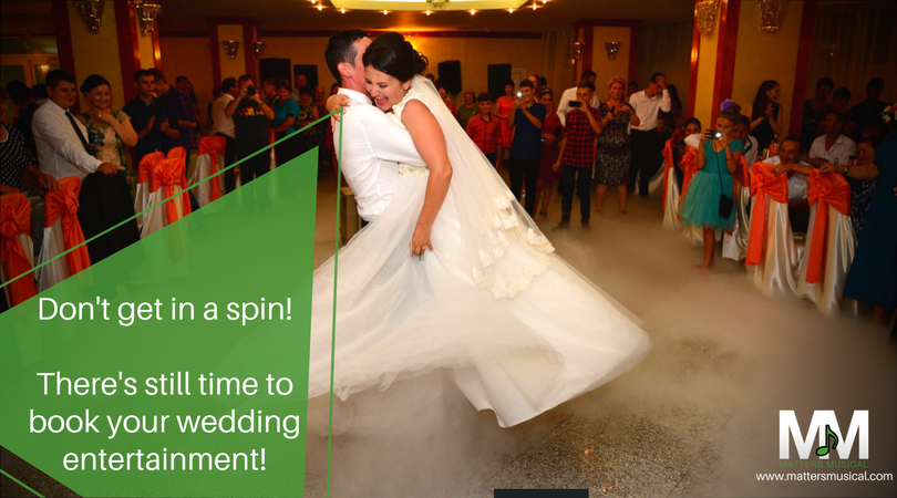Bride and groom dancing in a spin. Wedding entertainment